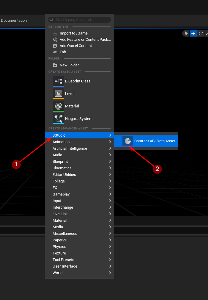 Create Contract ABI Data Asset